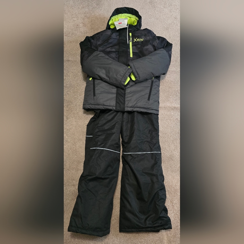 NWT X-MTN Black and Neon Green Snowsuit